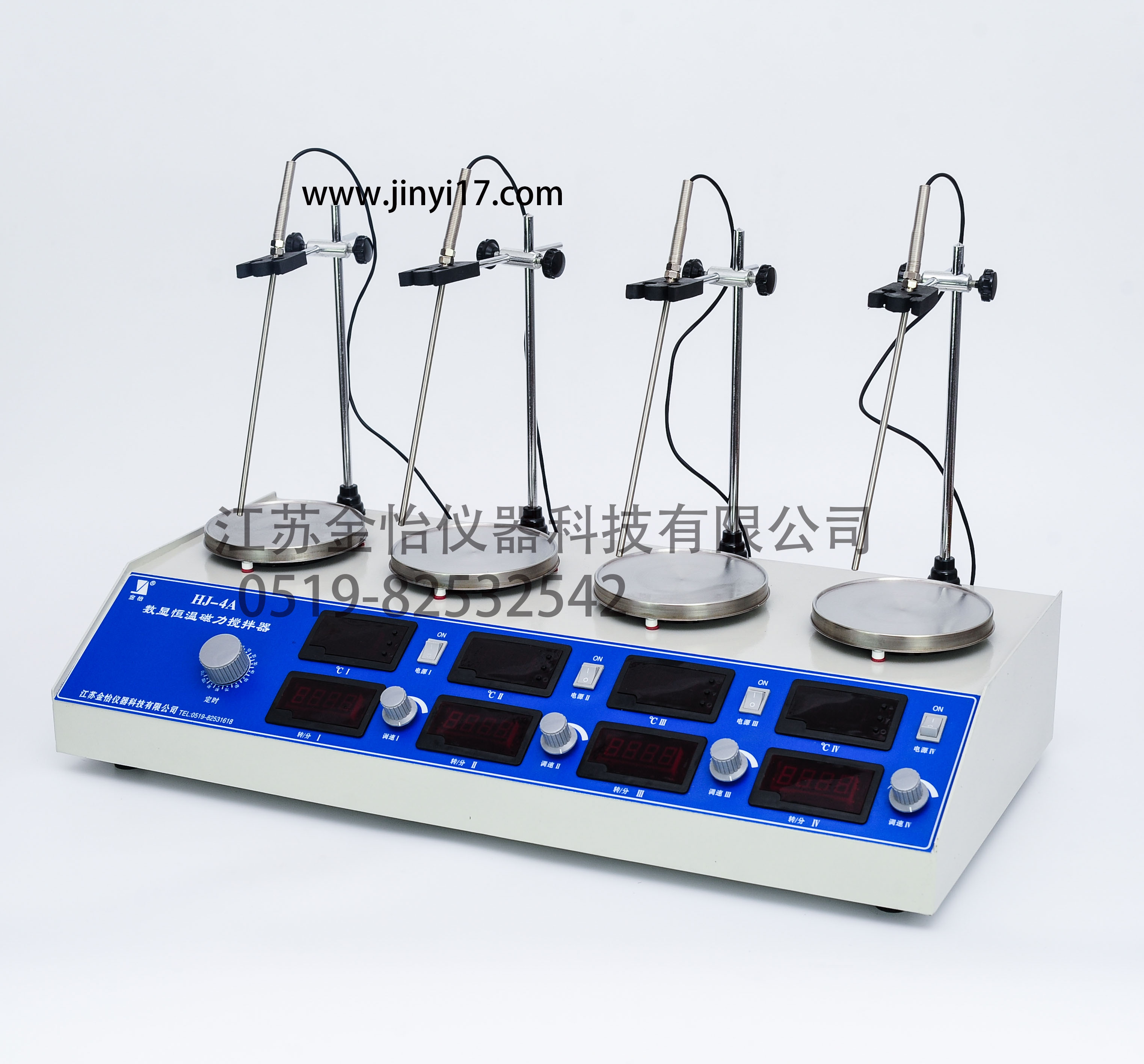 HJ-4A多頭控溫磁力攪拌器